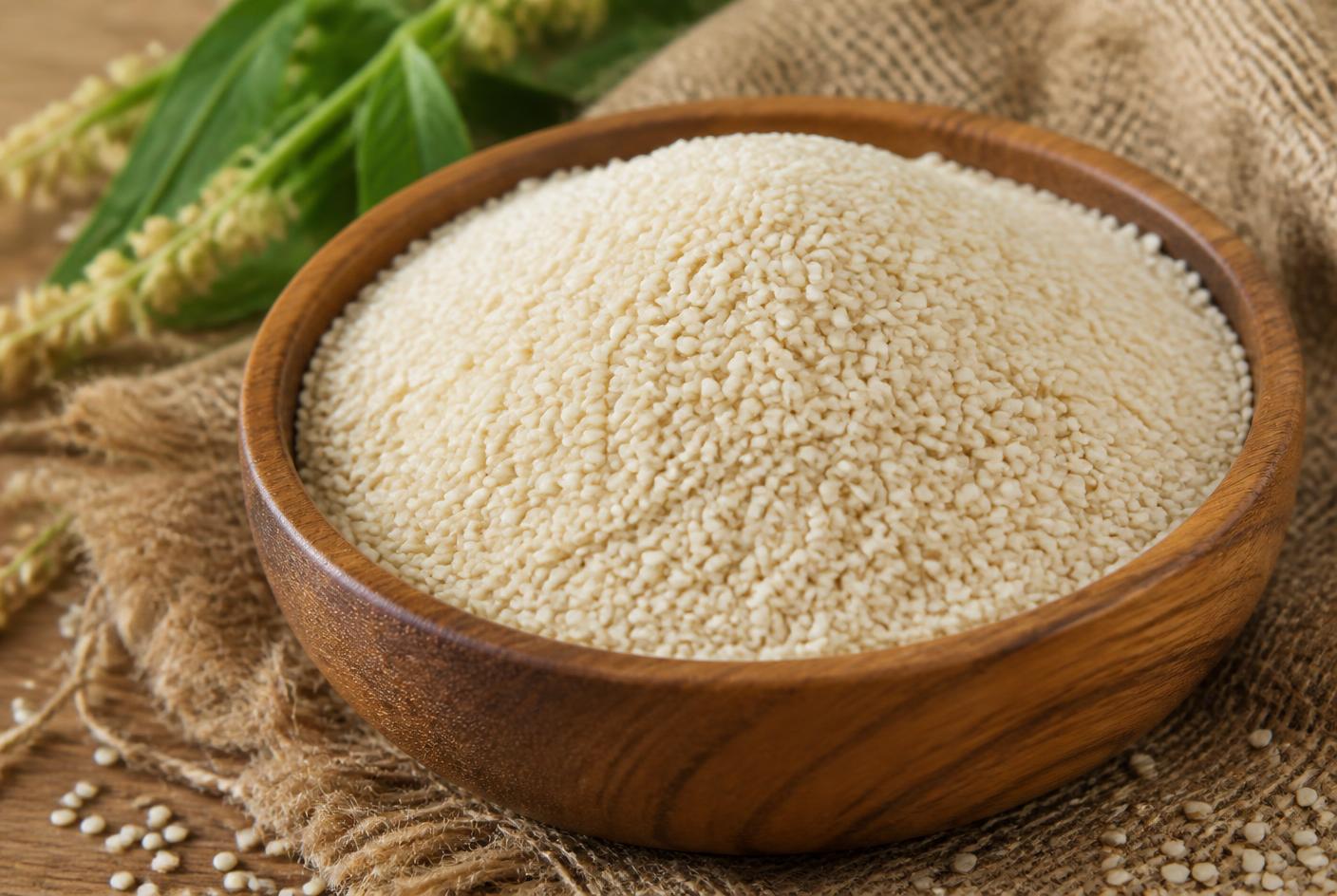 Natural white sesame seeds representative of the sesame Pak Agro Foods exports